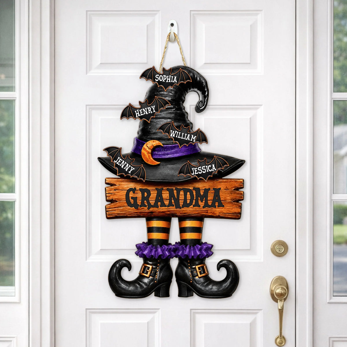 Grandma Witch - Personalized Wood Sign